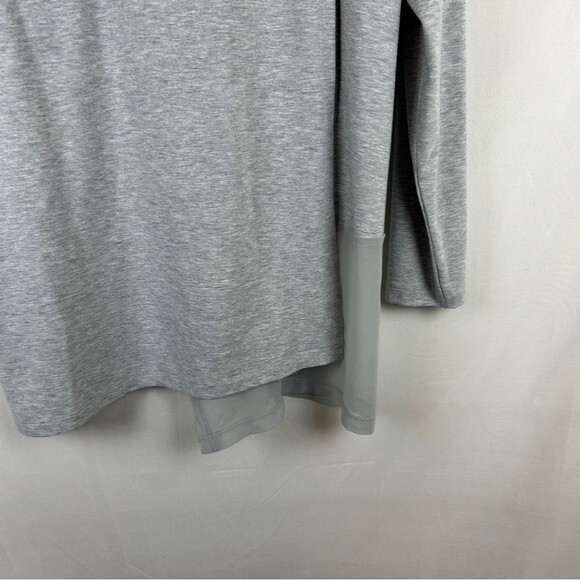 Soft surroundings mixed texture gray long blouse size 1X - Picture 3 of 5